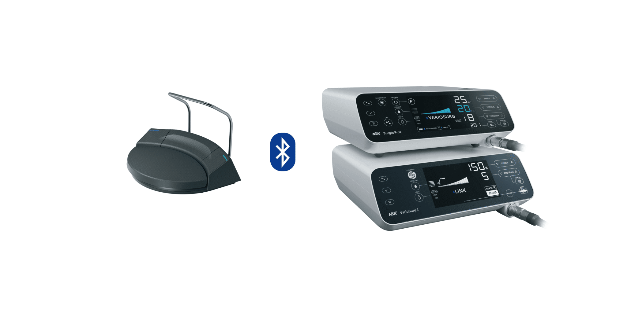 fonction bluetooth pédale et surgic pro2