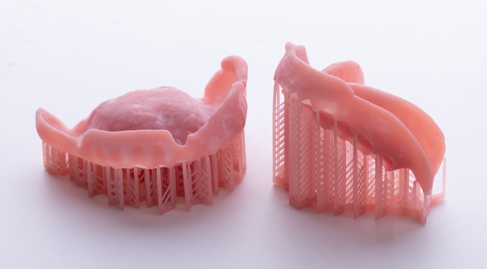 two,3d,printed,dentures,with,support,stereolithography